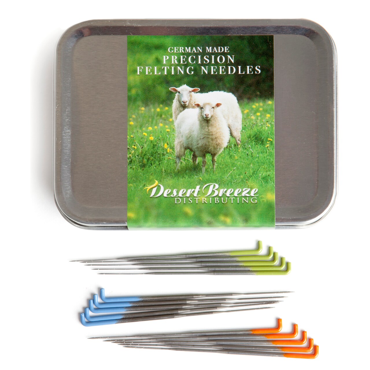 Full Set Precision Felting Needles – High Carbon Steel Fiber Arts Tools for Needle Felting Kits and Wool Sculptures | Felt and Fiber Arts Supplies for Beginners & Pros, Made in Germany, Packaged in USA